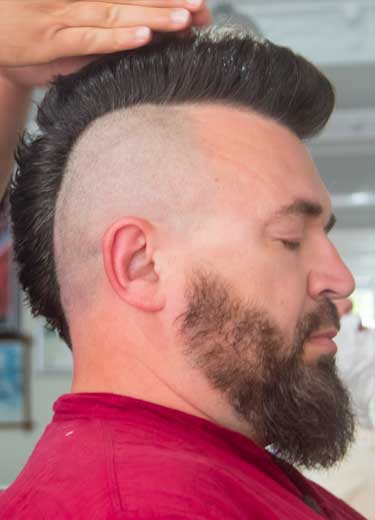 haircut men