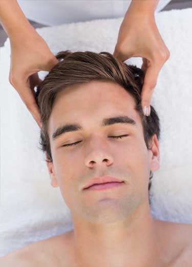 head massage men